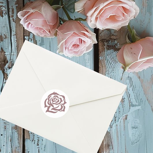 Sticker Rond Tribal de Pink Rose Regency