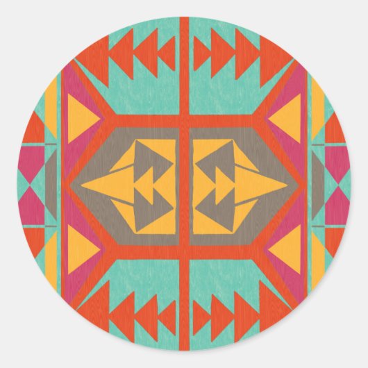 Sticker Rond Tribal natif de Neo (Devant)