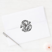 Sticker Rond tribal ryuu 4 (Enveloppe)