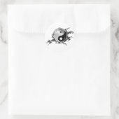Sticker Rond Tribal Yin Yang (Sac)