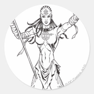 Sticker Rond Tribu 6 d'indigo