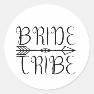 Sticker Rond Tribu de la mariée nouveau