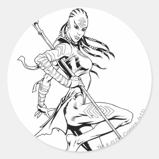 Sticker Rond tribu Indigo 3 (Devant)