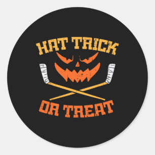 Sticker Rond Trick Chapeau Ou Traitement De Hockey Sur Glace Ha