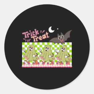 Sticker Rond Trick Of Treat Halloween
