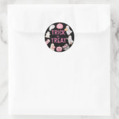 Sticker Rond Trick Or Three Halloween Ghost 3e Anniversaire (Sac)