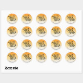 Sticker Rond Trick or Treat Halloween Étincelant (Feuille)