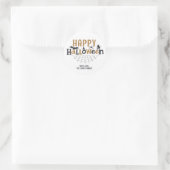 Sticker Rond Trick or Treat, Les enfants heureux Halloween Fête (Sac)