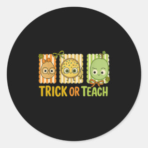 Sticker Rond Trick Ou Enseigner, La Mauvaise Semence Costume Ha