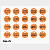 Sticker Rond Trick ou traitement Halloween Bats Déplaisants Ara (Feuille)