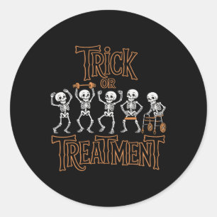 Sticker Rond Trick Ou Traitement Pt Thérapeutique Physique Thér