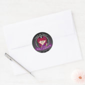 Sticker Rond Trick ou traiter Halloween fille (Enveloppe)