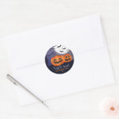 Sticker Rond Trick ou traiter Nom personnel Halloween Party (Enveloppe)
