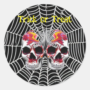 Sticker Rond Trick ou Treat Halloween