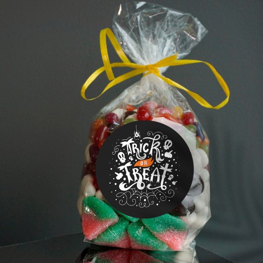 Sticker Rond Trick ou Treat Halloween