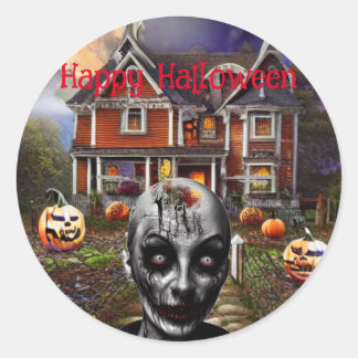Sticker Rond Trick ou Treat Halloween