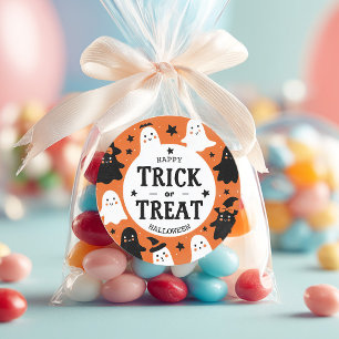 Sticker Rond Trick ou Treat Party