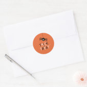 Sticker Rond Trick ou Treat Spider (Enveloppe)