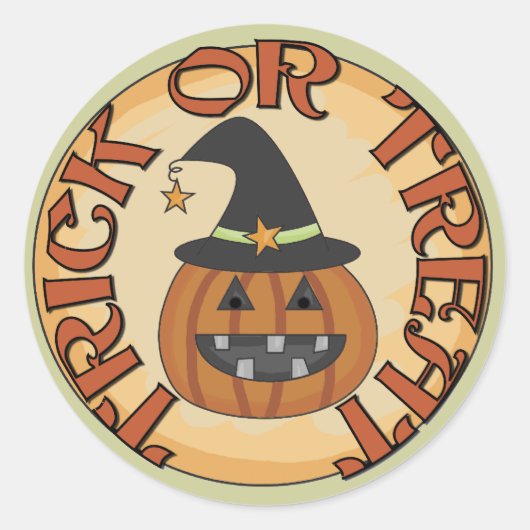 Sticker Rond Trick ou Treat Tshirts et cadeaux (Devant)