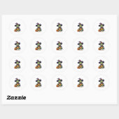 Sticker Rond Trick ou Turtle (Feuille)