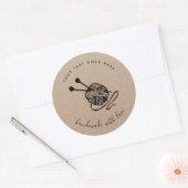Sticker Rond Tricot artisanal (Enveloppe)