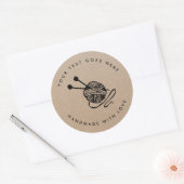 Sticker Rond Tricot artisanal (Enveloppe)