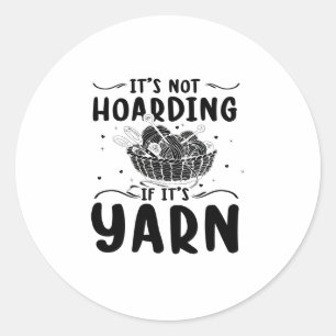 Sticker Rond Tricot  Dons de grand-mère à la machine à coudr