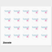 Sticker Rond Tricot drôle (Feuille)