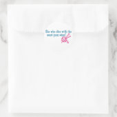 Sticker Rond Tricot drôle (Sac)