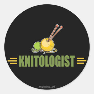 Sticker Rond Tricot humoristique
