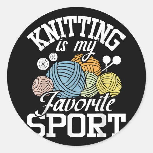 Sticker Rond Tricot Parce Que Le Meurtre Est Mal (Devant)