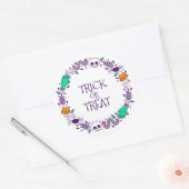 Sticker Rond Tricoter ou traiter (Enveloppe)