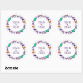 Sticker Rond Tricoter ou traiter (Feuille)