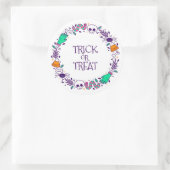 Sticker Rond Tricoter ou traiter (Sac)