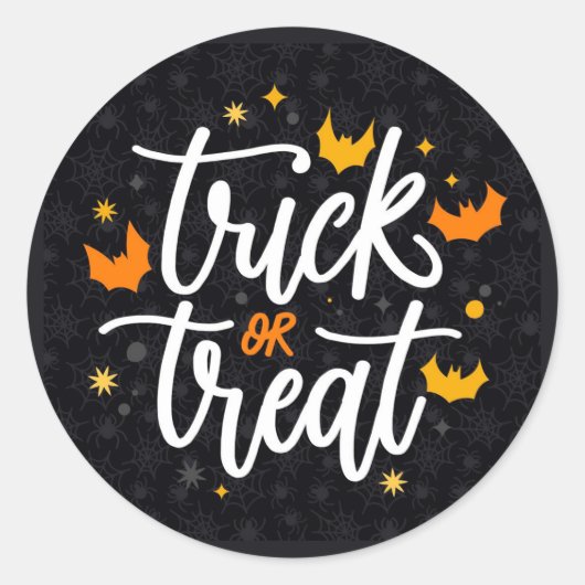Sticker Rond Tricoter ou traiter (Devant)