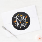 Sticker Rond Tricoter ou traiter (Enveloppe)