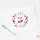 Sticker Rond Tricoter ou traiter (Enveloppe)