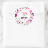 Sticker Rond Tricoter ou traiter (Sac)