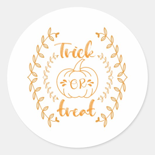 Sticker Rond Tricoter ou traiter dans un cadre plante (Devant)