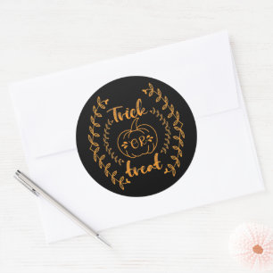 Sticker Rond Tricoter ou traiter dans un cadre plante