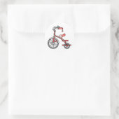 Sticker Rond tricycle rétro (Sac)
