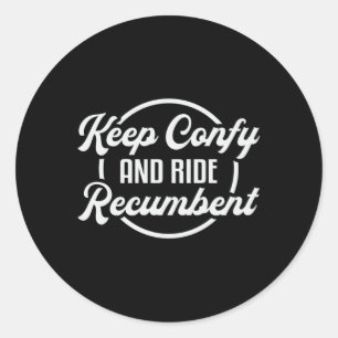 Sticker Rond Tricycle Triker Conserve Et Marche Cool Recumbent