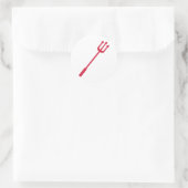 Sticker Rond Trident diable rouge (Sac)