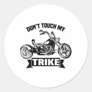Sticker Rond Trike dit   Triker Trikes Cadeaux Motorbike