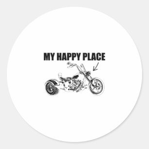 Sticker Rond Trike Trike Trike Trikes Cadeau à trois roues
