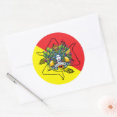 Sticker Rond Trinacria sicilienne (Enveloppe)