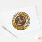 Sticker Rond Trinacrie de Sicile (Bronze) (Enveloppe)