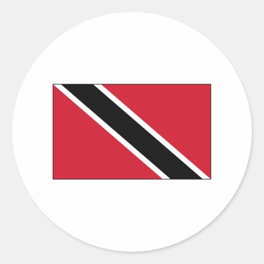 Sticker Rond Trinidad FLAG International (Devant)