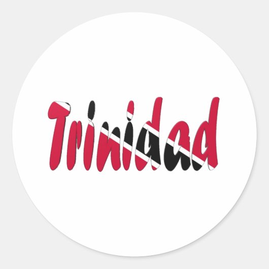 Sticker Rond Trinité-et-Tobago (Devant)