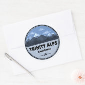Sticker Rond Trinity Alps Camping Californie (Enveloppe)